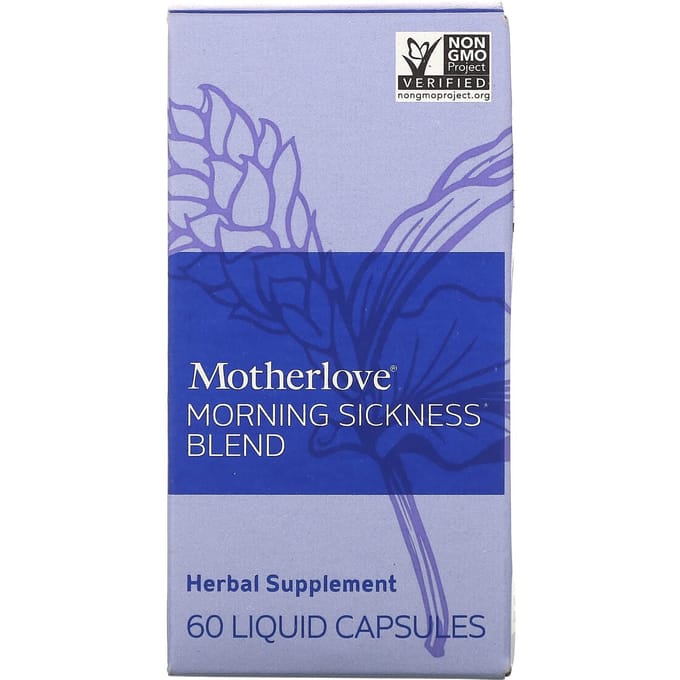 Motherlove, Morning Sickness Mix, 60 vloeibare capsules