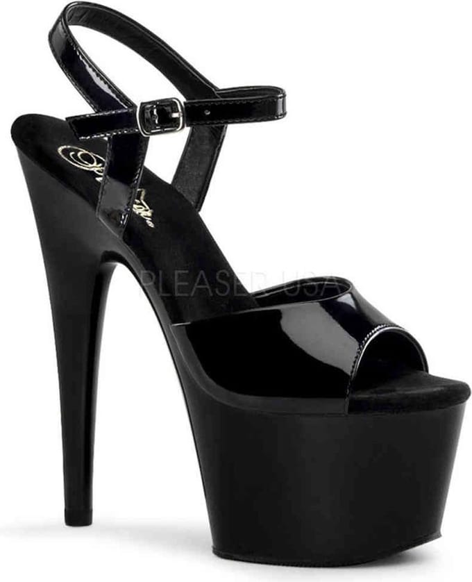 EU 40 = US 10 | ADORE-709 | 7 Heel, 2 3/4 PF Ankle Strap PF Sandal