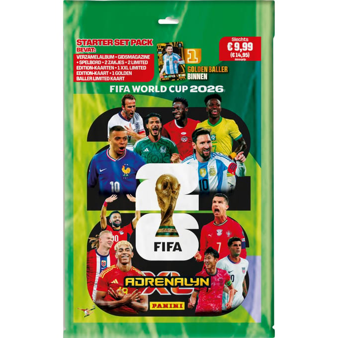Panini – Adrenalyn XL 2026 – Starter pack kaarten – Binder