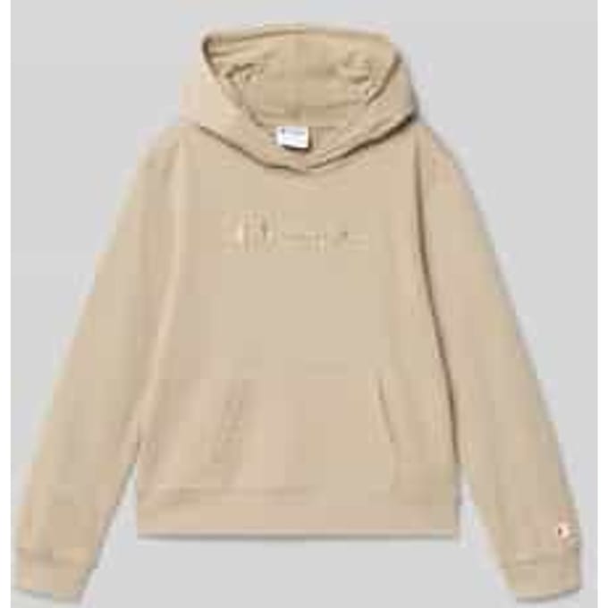 Hoodie van Katoenmix met Geborduurd label