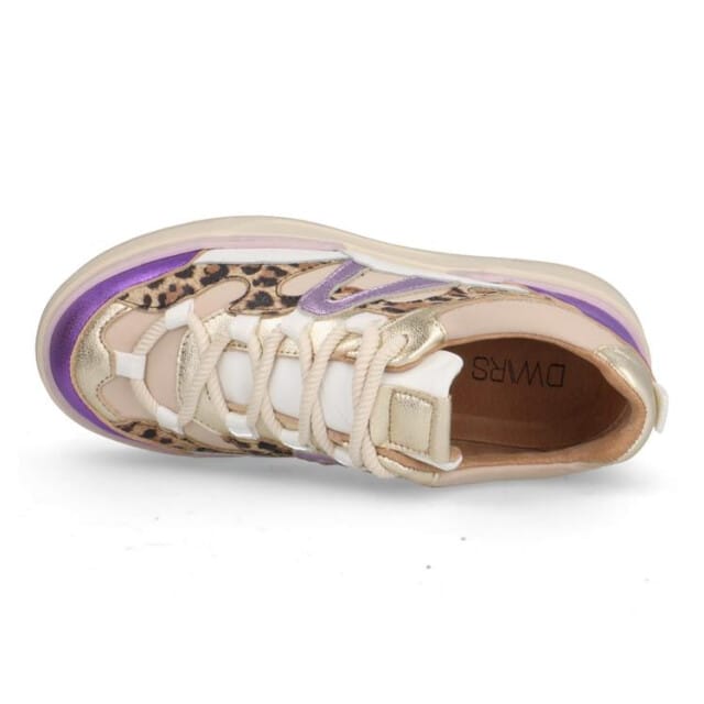 DWRS label Walton Leopard Sand / Purple Größe: 41 | Trainers Outlet | Damen | Braun