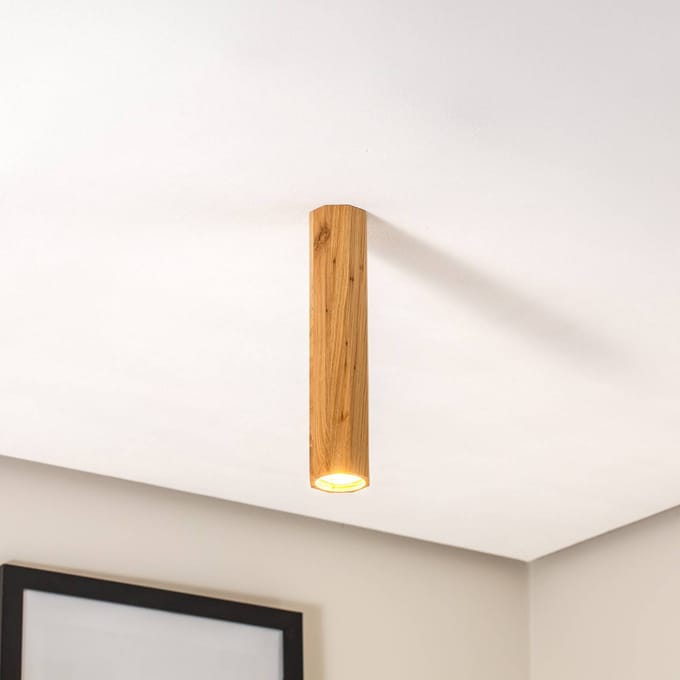 Envostar Peach Puff plafondlamp oktagon hoog. 30cm