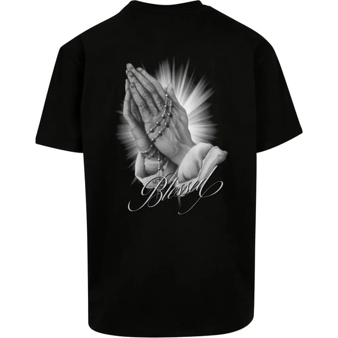 Overmaat T-shirt van dik materiaal MJ Gonzales BLESSED