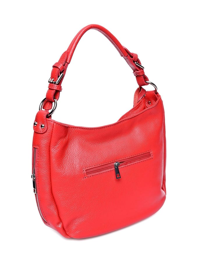 Anna Luchini Rood Rundleer Tas
