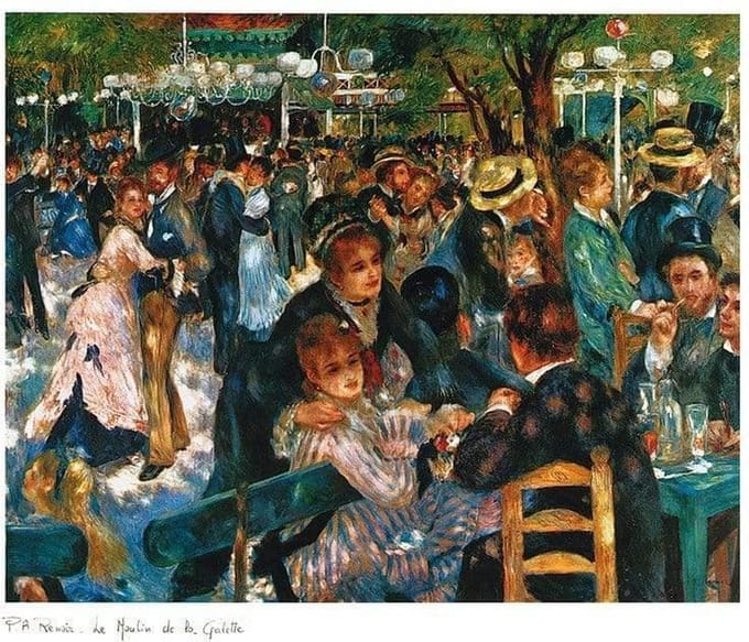 Kunstdruk Auguste Renoir - Le Moulin de la Galette 70x50cm