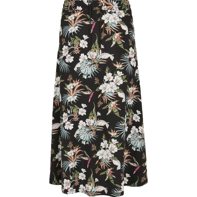 Urban Classics - Viscose Midi Lange rok - 3XL - Zwart