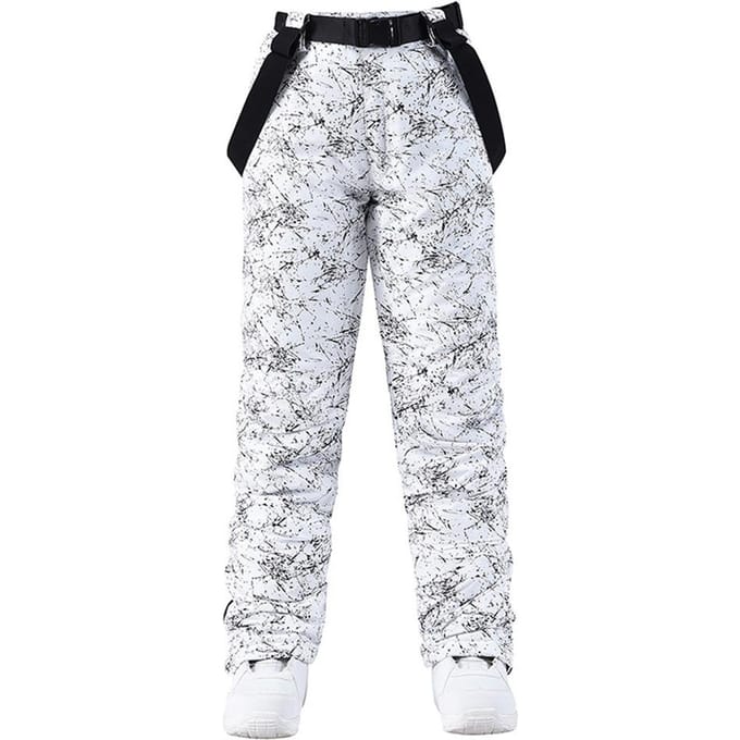 Sneeuwbroek Dames Waterdichte skibroek Outdoor Wintersport M white