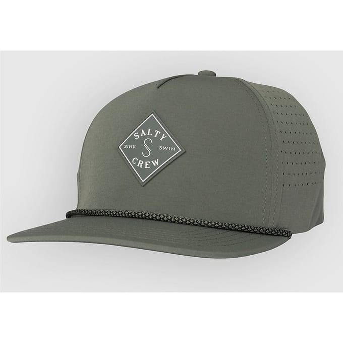 Salty Crew Long Range Snapback Pet Groen Man