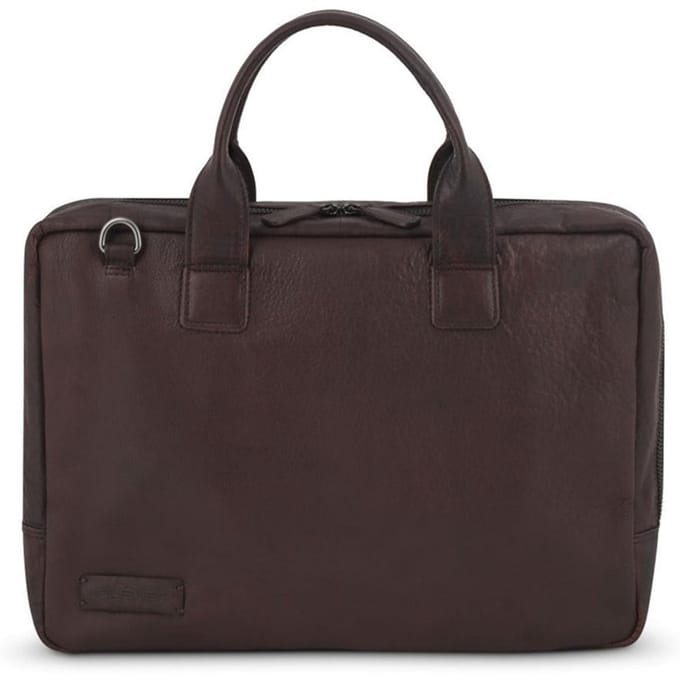 Plevier Basalt businesstas 16 inch bruin.