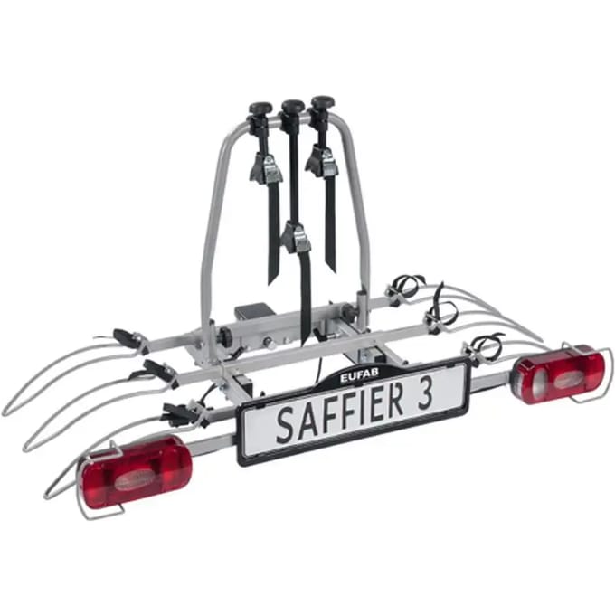 Fietsdrager met kantelplatform voor 3 fietsen Eufab Saffier