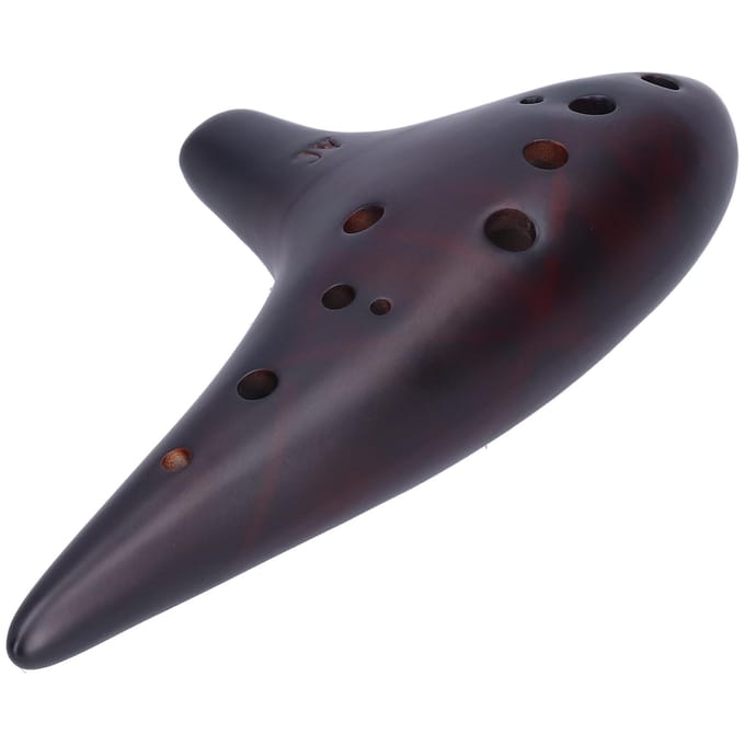 12?Hole Alto C Ocarina Dolomiet Schelp Klassieke Fluit Instrumenten voor Professionele Beginner black