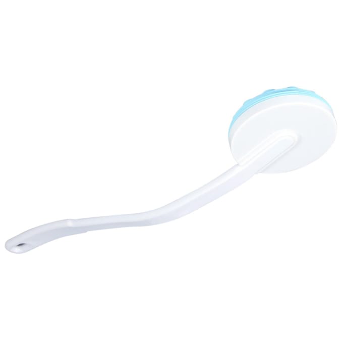 Lotion Olie Crème Applicator met Lange Handgreep Lichaam Been Badborstel Masseerder Massage Tool wit