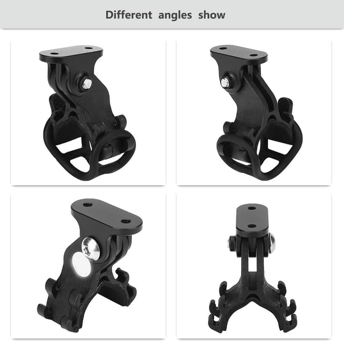 Support de fixation pour vélo pour caméra GoPro avec support de feu avant black