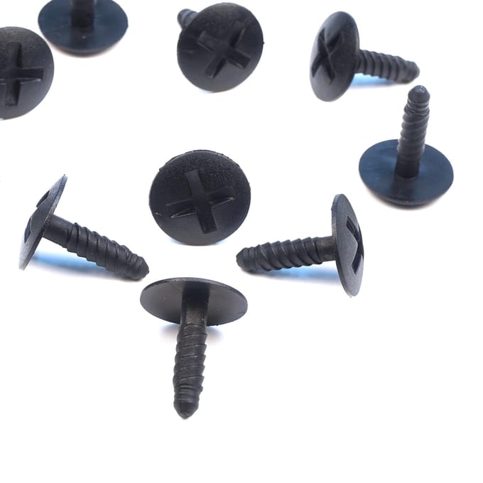 BCF41 10 Pièces Vis de Fixation pour Phare Noir pour VW 7H0915450