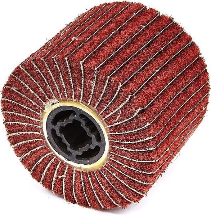 Nylon Web Schuurcylinder Met Schuurlamellen K80 voor Satineermachine