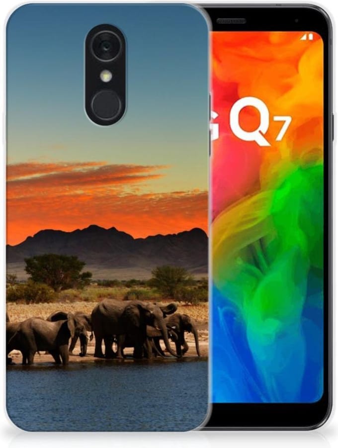 LG Q7 TPU Hoesje Olifanten