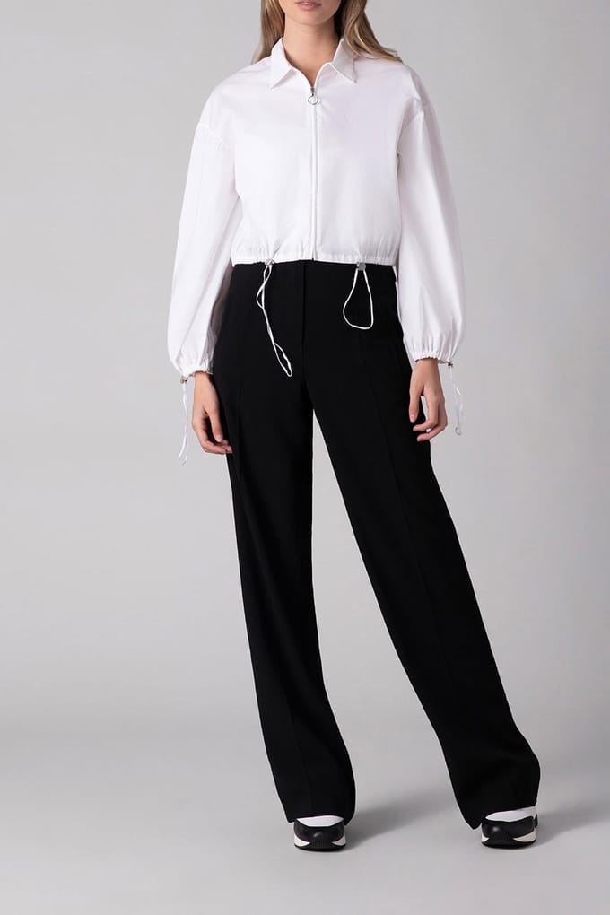 Anne Fontaine Via White Taglia: 44 | Bomber Outlet | Donna | Bianco
