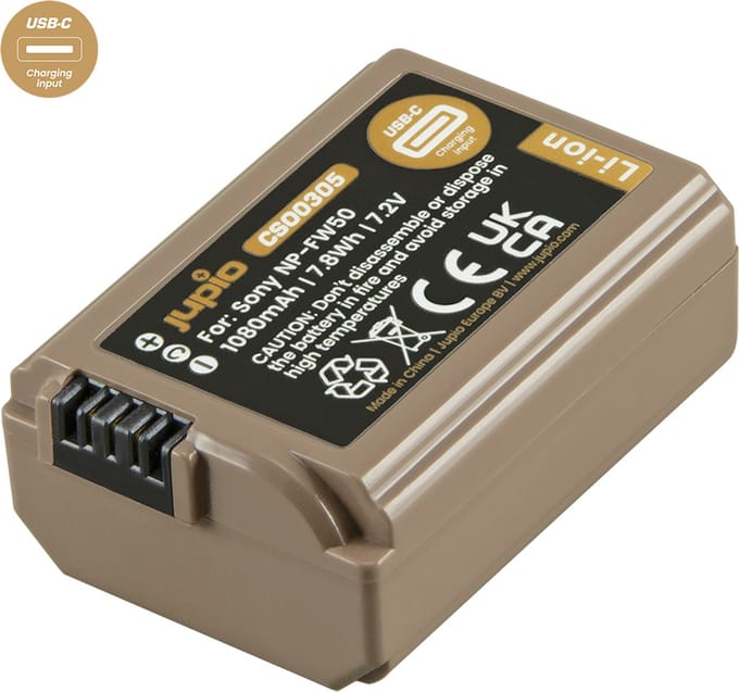 NP-FW50 *ULTRA C* (USB-C input) 1080mAh