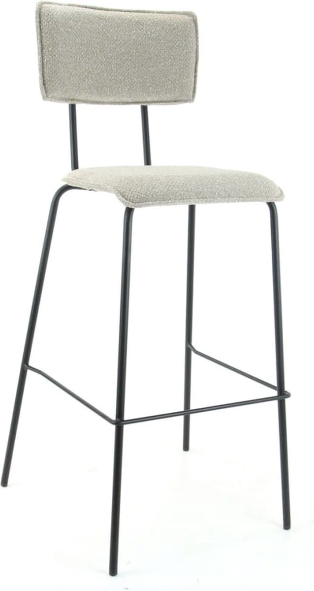 Workliving Barkruk Hoog Bo Society - Boucle Shitake - 82 CM