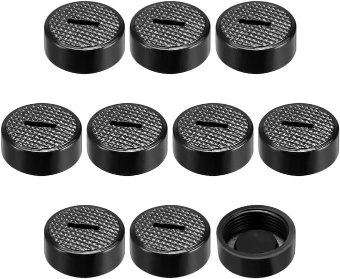 Dailygoods - Koolborstelhouderdoppen 19 mm AD/15 mm ID - Set van 10