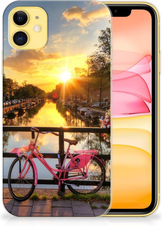 Apple iPhone 11 Siliconen Back Cover Amsterdamse Grachten