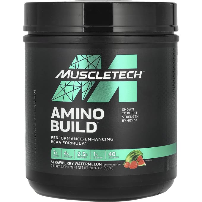 Muscletech Amino Build (40 serv) Strawberry Watermelon - Aminozuren - BCAA