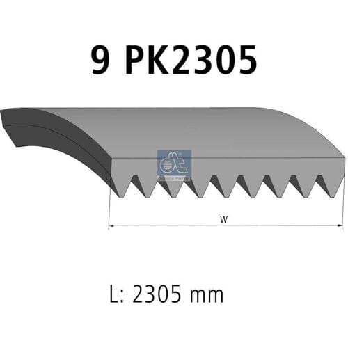 V-ribbelriem DT SPARE PARTS 4.81704
