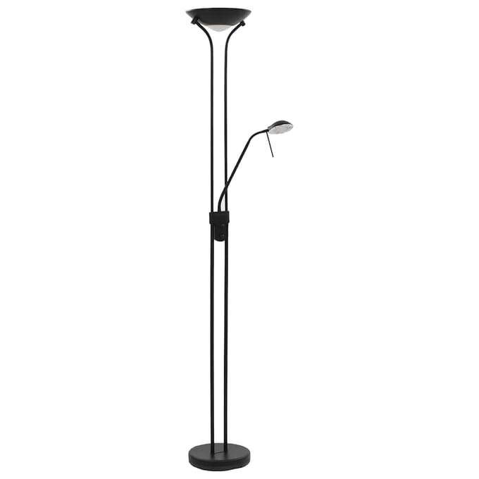 VidaXL LED Vloerlamp - Dimbaar, 23 W, zwart, 180 cm