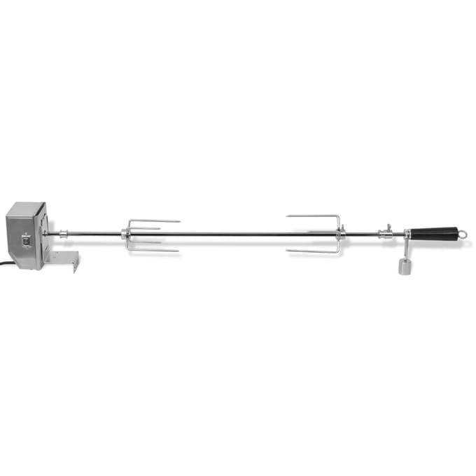 vidaXL BBQ Draaispit met professionele motor staal 900 mm
