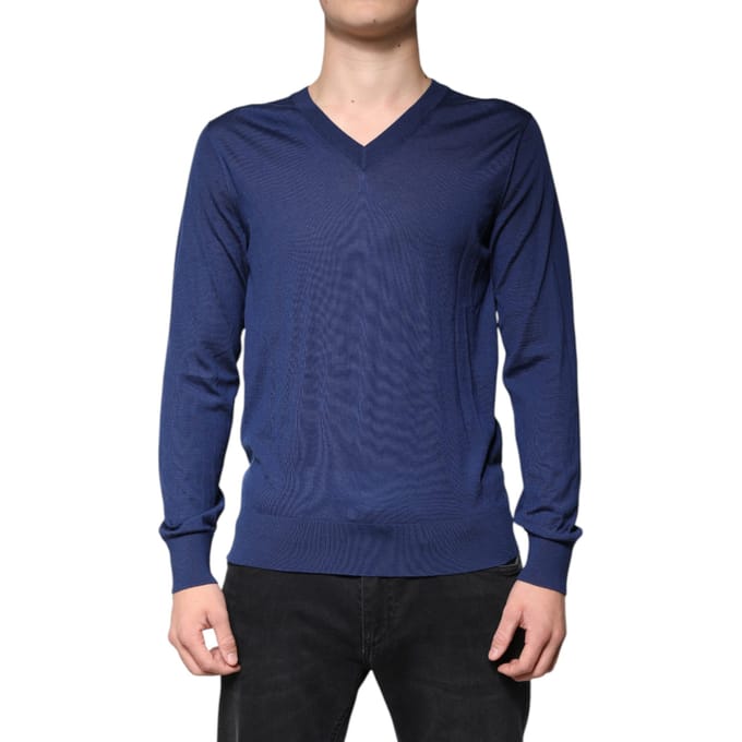 V-hals Sweater Klasiek Breiwerk