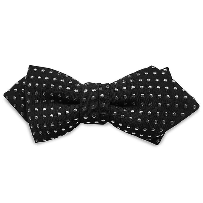 Sir Redman - Strikken - strik Stunning Studs - zwart / zilver