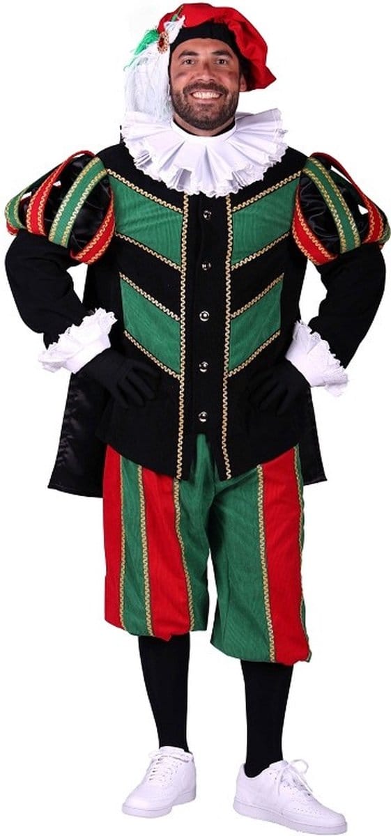 Piet ribfluweel met cape "Pamplona"