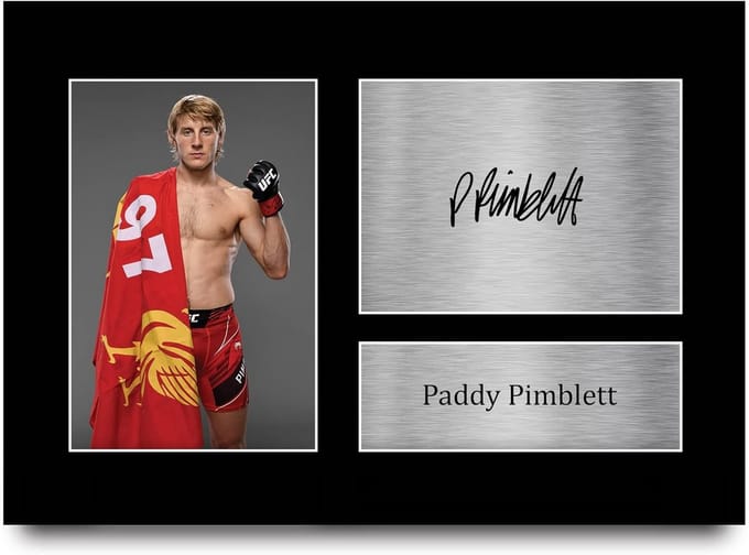 Gedrukte Gesigneerde Foto van Vechtsporter - UFC Memorabilia Cadeau
