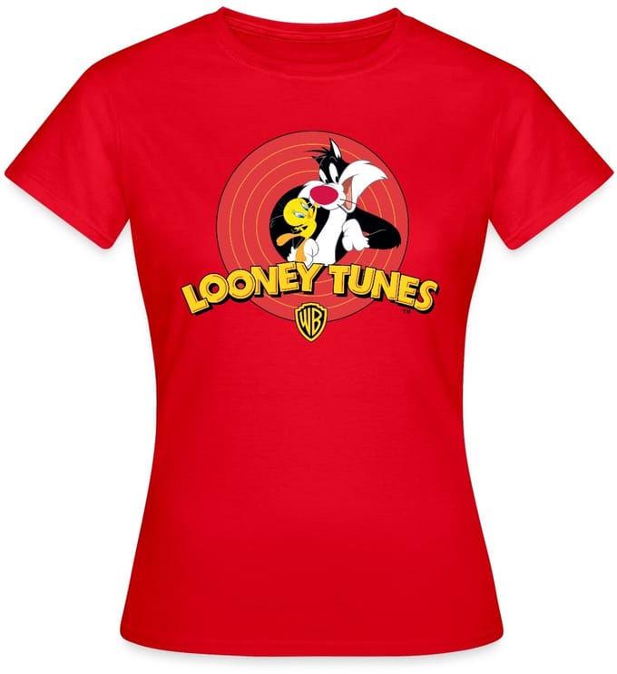 Looney Tunes Sylvester And Tweety T-Shirt Dames