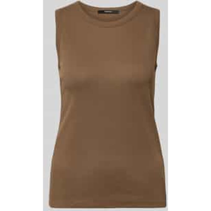 Tanktop met ribstructuur model 'Kleanne'