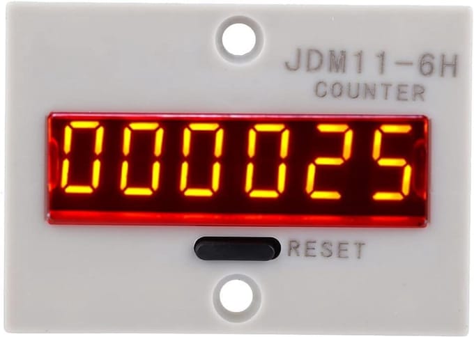 Digitale Spanningsloze Teller met LED Display 6 Cijfers