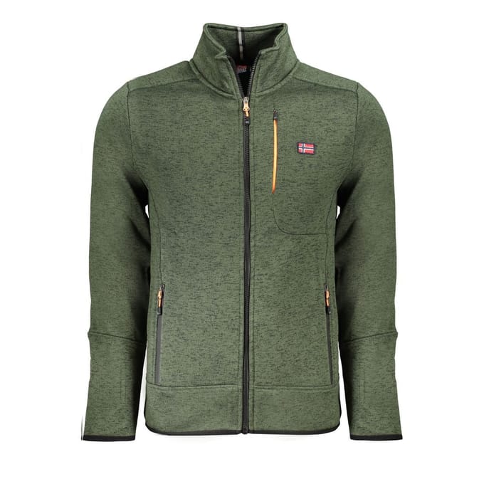 Noorwegen 1963 Groene Polyester Heren Sweatshirt