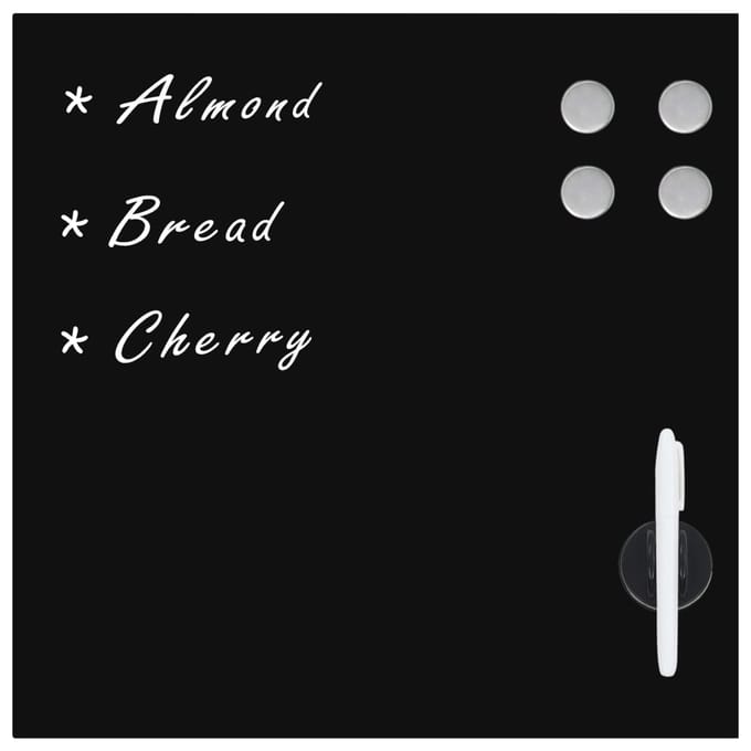 vidaXL - Magneetbord - voor - aan - de - wand - 60x60 - cm - glas