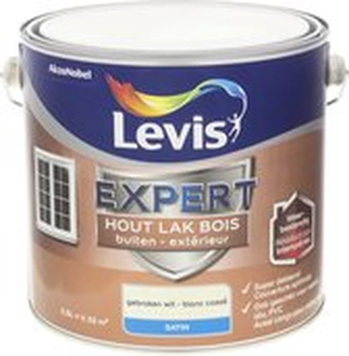 Levis - Expert Hout Lak Buiten Satin - Gebroken Wit - 2,5 L