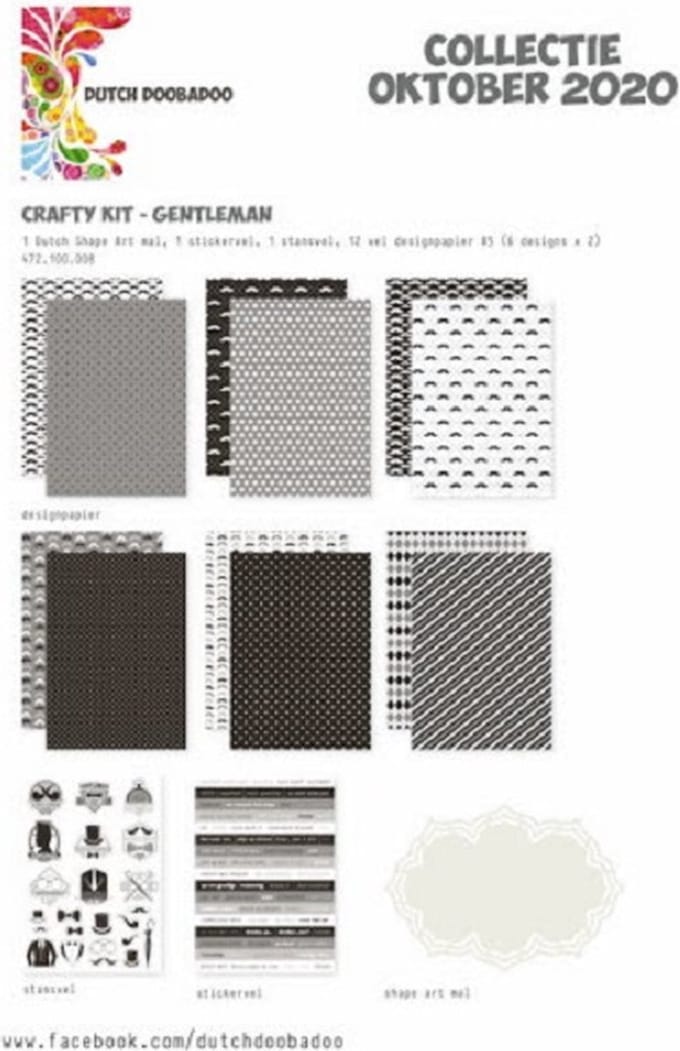 Dutch Doobadoo Crafty Kit Gentleman 472.100.008 A5