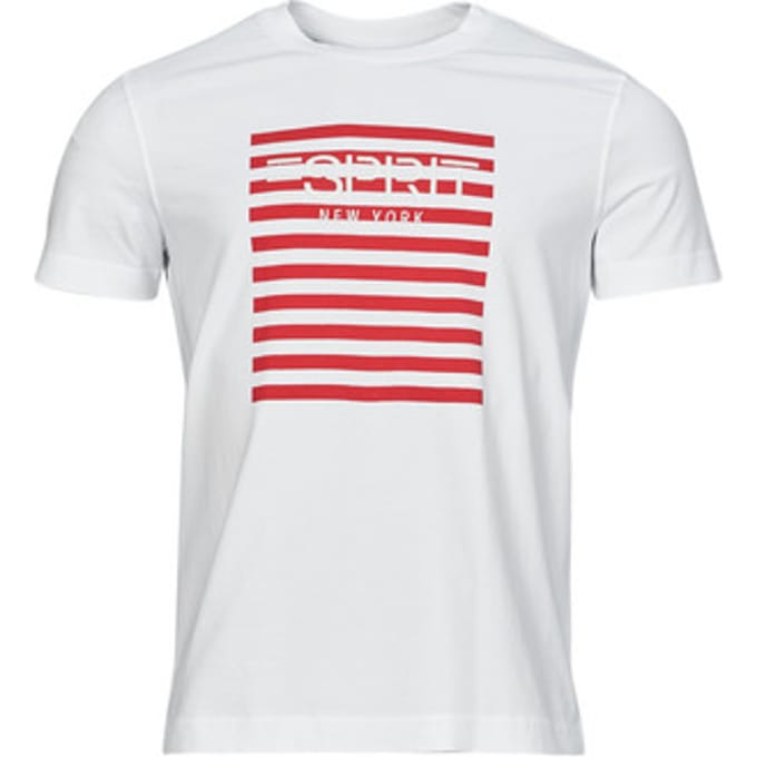 Esprit  T-shirt Korte Mouw OCS LOGO STRIPE
