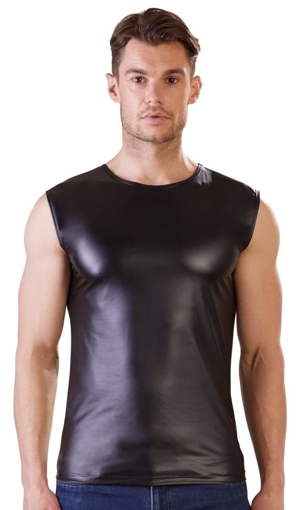 Heren shirt Mat zwart