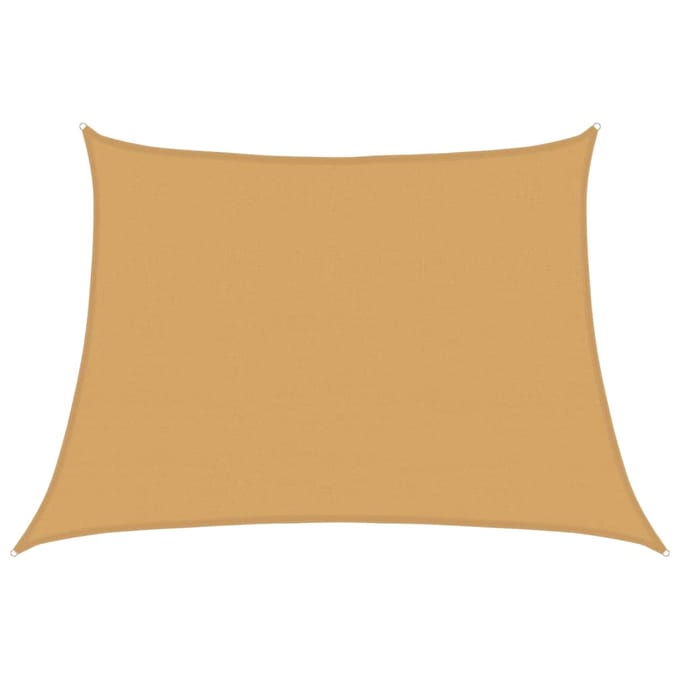 vidaXL - Zonnezeil - trapezium - 160 - g/m² - 4/5x3 - m - HDPE - lichtgrijs