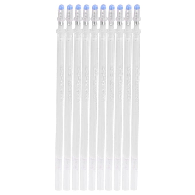 100 stuks Witte Hoge Temperatuur Verdwijnende Pen Navulling Hitte Uitwisbare Markeerstift voor Jurken Maken DIY white