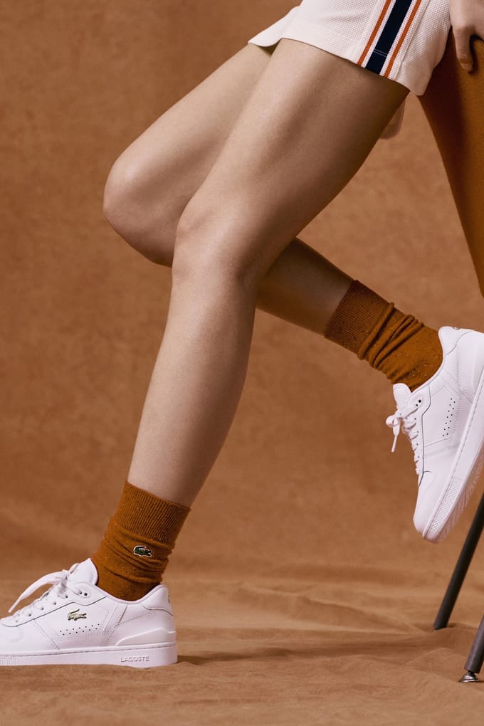 Lacoste T Clip SET - Dames Sneakers - Wit - Goud