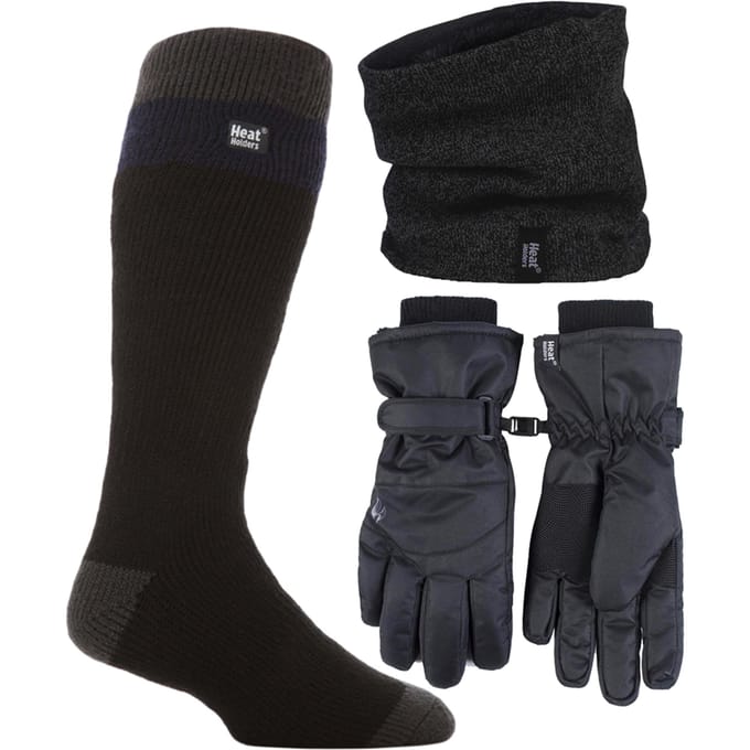 Heren Ski Set Nekwarmer Handschoenen & Thermische Skisokken Winterkleding