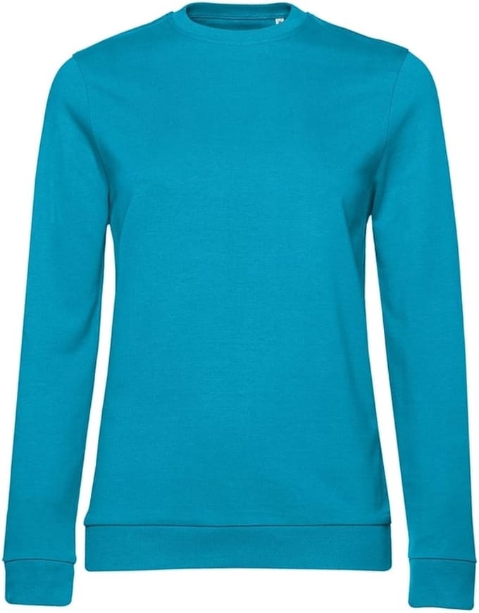 B&C Dames/dames Set-in Sweatshirt (Bermuda Blauw)