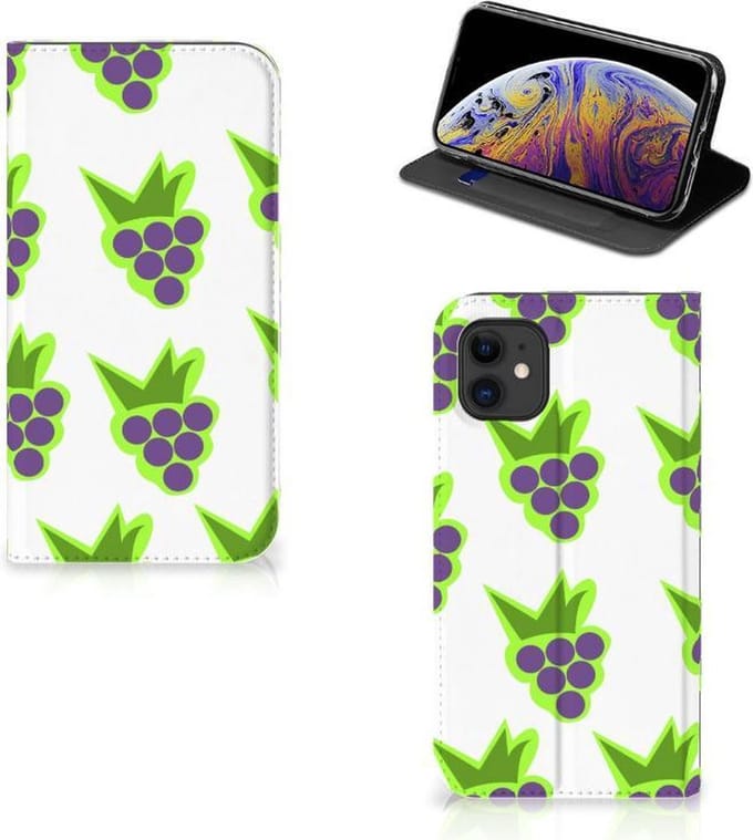 Apple iPhone 11 Flip Style Cover Druiven