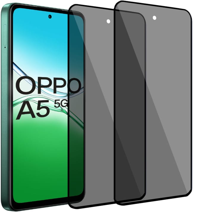 ChiGuard Privacy Screenprotector 2x geschikt voor OPPO A5 5G Screenprotector - Beschermglas - Privé GuardCover