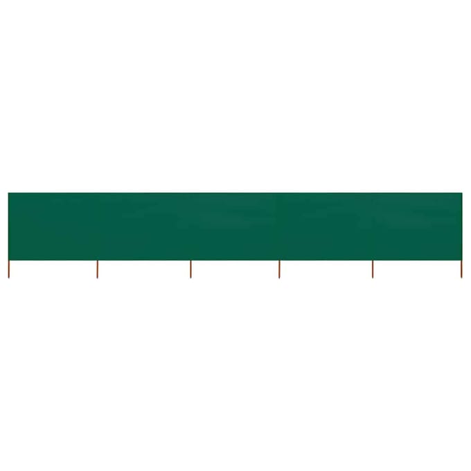 vidaXL - Windscherm - 5-panelen - 600x120 - cm - stof - groen